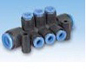 KM13-04-06-3 SMC 3 port tube manifold 2x6mm to 3x4mm tube 